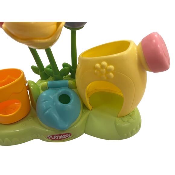 Colorful Playskool Busy Lil’ Jiggle Flower Garden Rare 2008 Toy Play Set - Picture 3 of 8